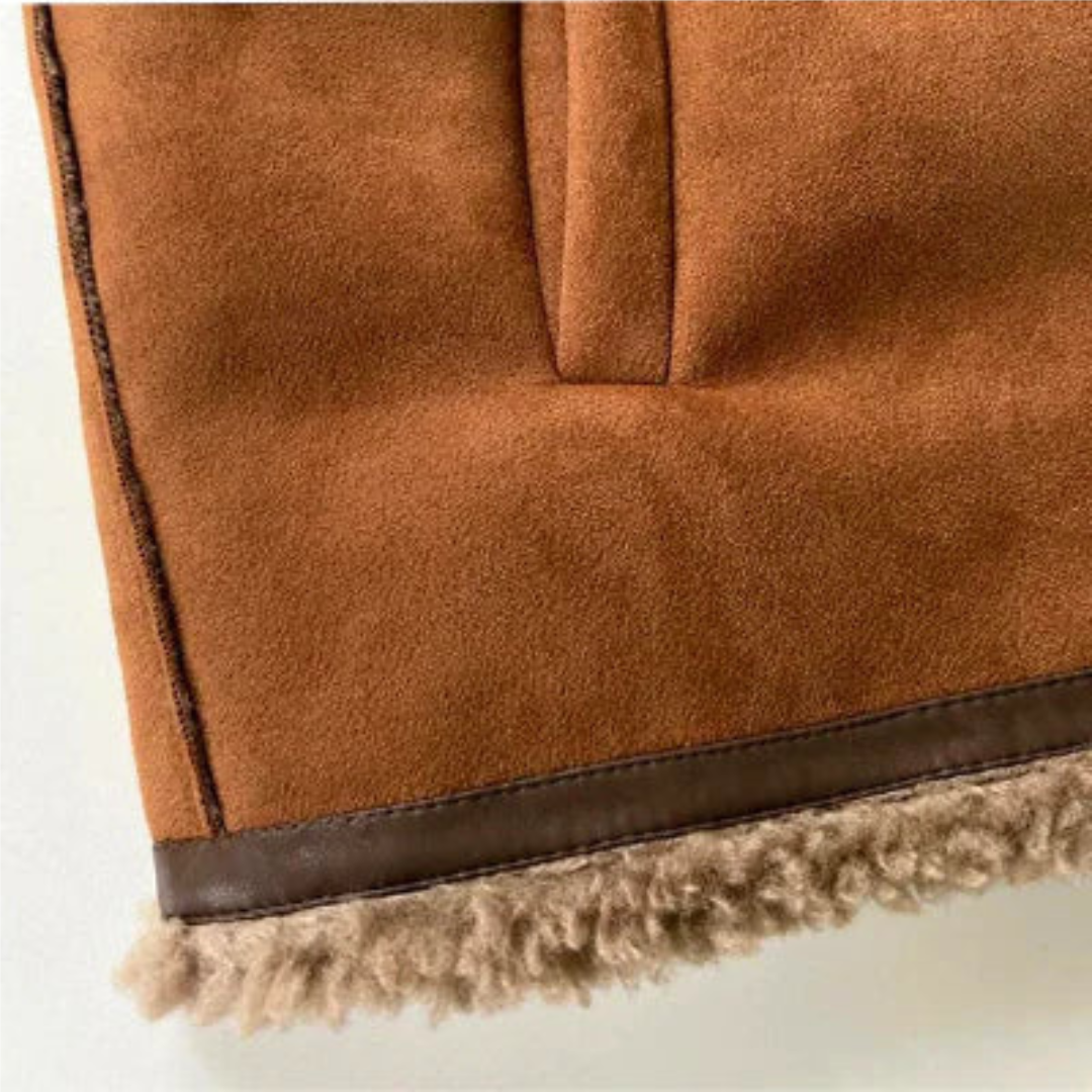 Rosalie | Buttoned Sheepskin Jacket