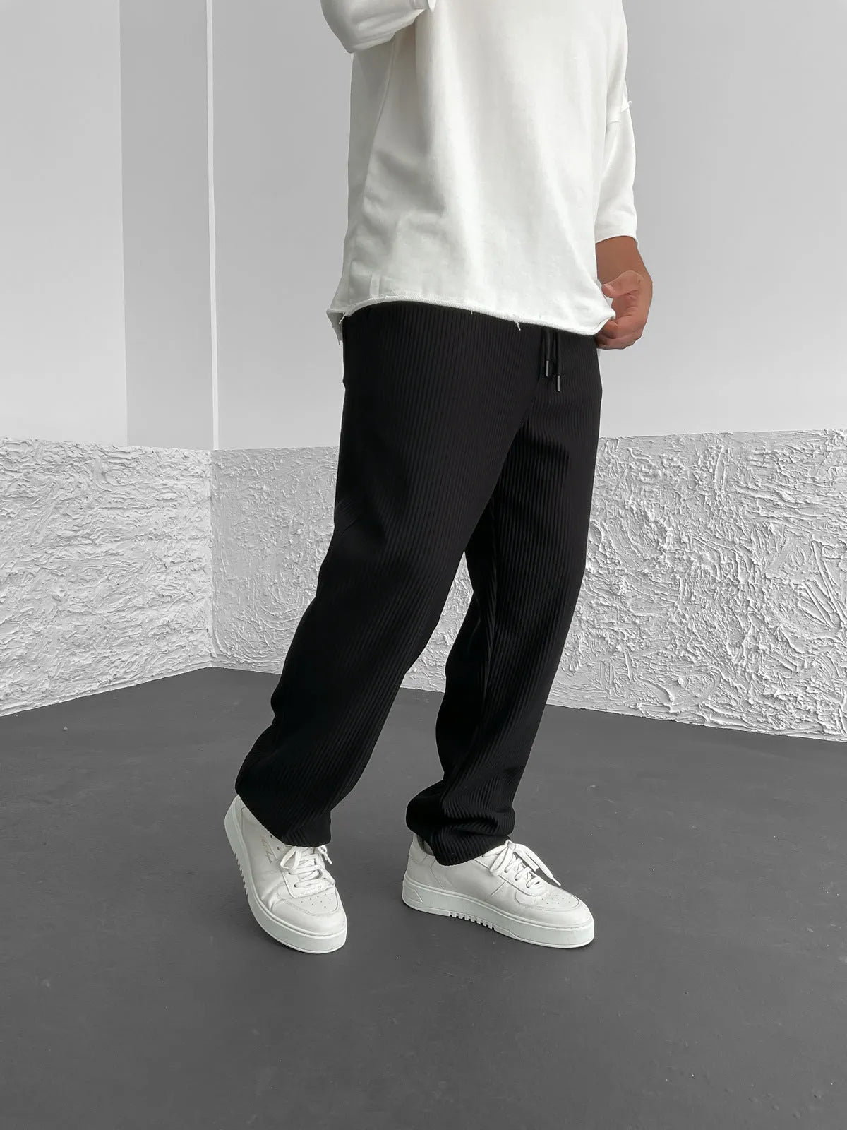 Sami™ - Comfortable Ribbed Spandex Trousers