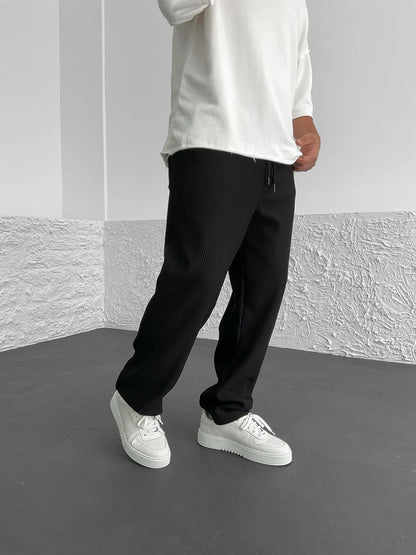 Sami™ - Comfortable Ribbed Spandex Trousers