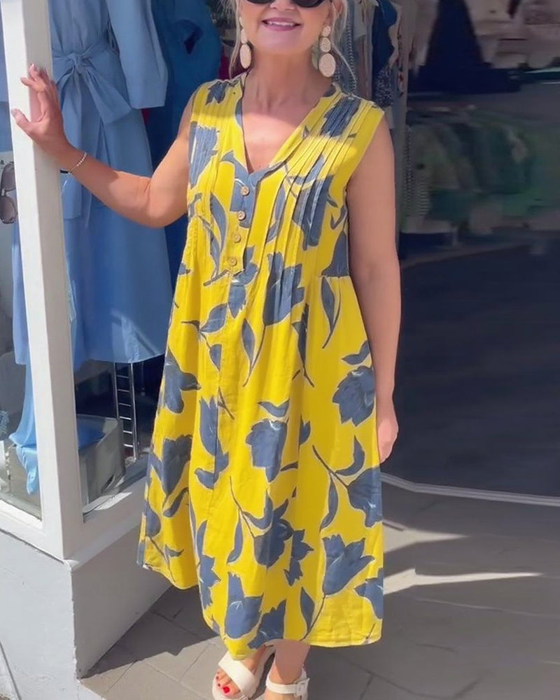 Liadan | Women’s Floral Print Dress with Sleeves