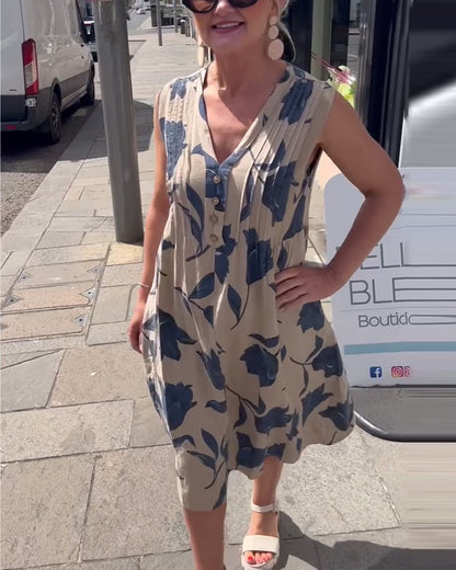 Liadan | Women’s Floral Print Dress with Sleeves