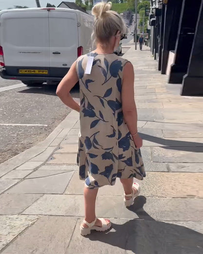 Liadan | Women’s Floral Print Dress with Sleeves