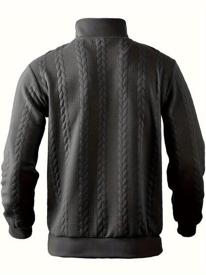 Benoît ™ | Vintage Zip-Up Jumper with Elegant Design