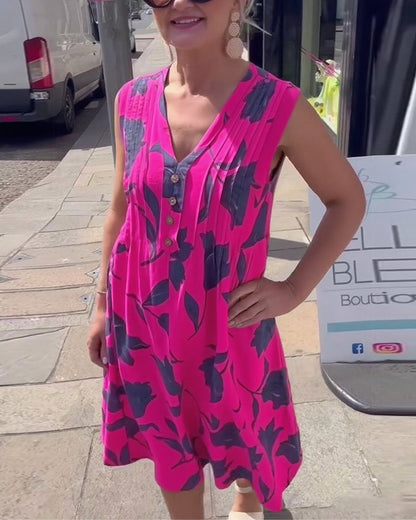 Liadan | Women’s Floral Print Dress with Sleeves