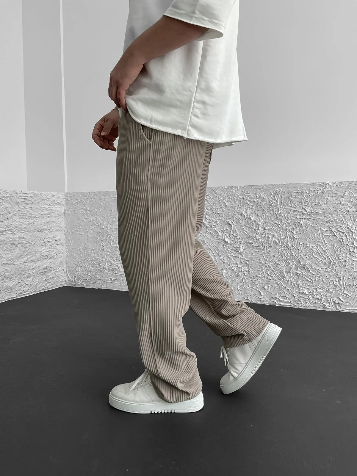 Sami™ - Comfortable Ribbed Spandex Trousers