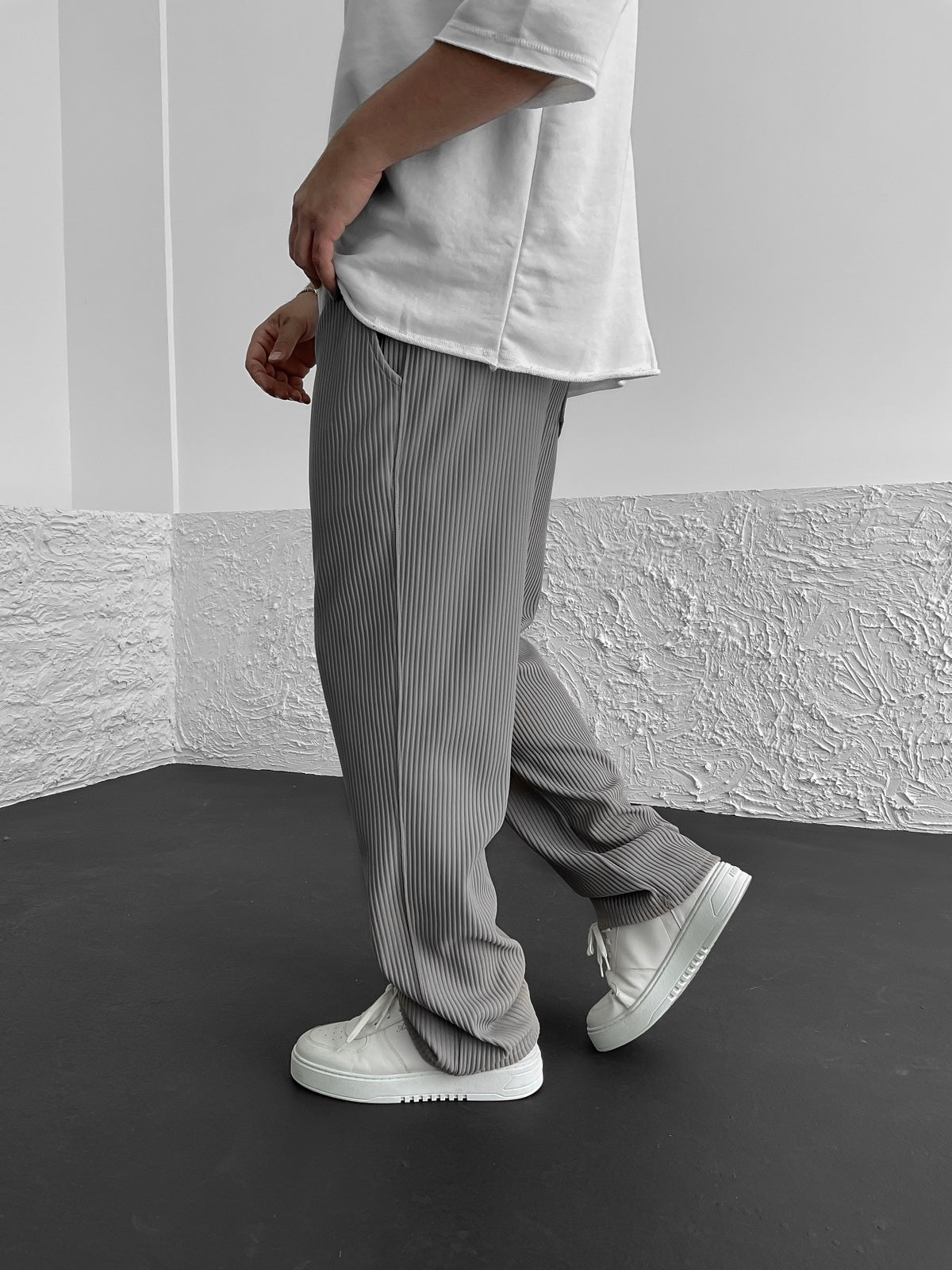 Sami™ - Comfortable Ribbed Spandex Trousers