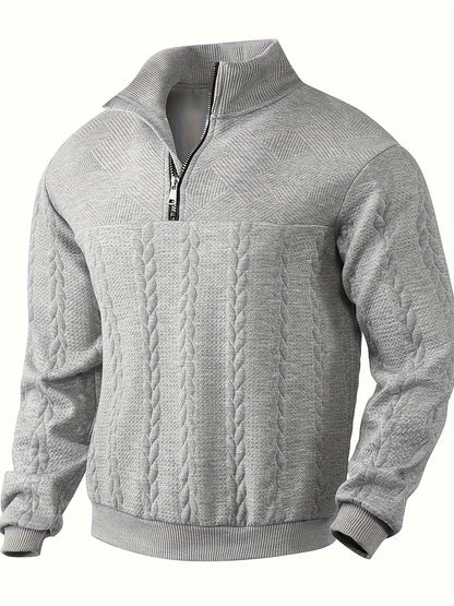 Benoît ™ | Vintage Zip-Up Jumper with Elegant Design