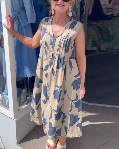 Liadan | Women’s Floral Print Dress with Sleeves