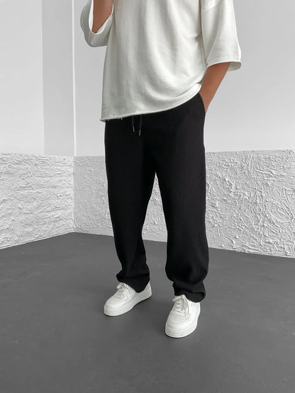 Sami™ - Comfortable Ribbed Spandex Trousers