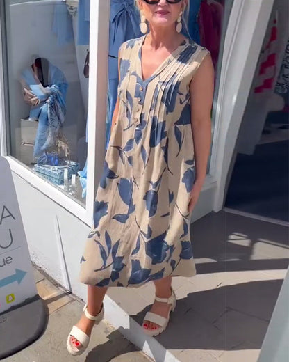 Liadan | Women’s Floral Print Dress with Sleeves