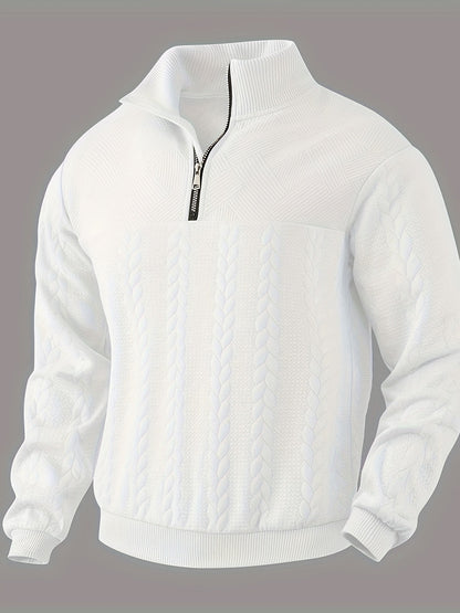 Benoît ™ | Vintage Zip-Up Jumper with Elegant Design